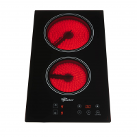 Fischer Cooktop Elétrico Touch 2 Bocas Mesa Vitrocerâmica Preto 220v - 30004-73474 na Amazon