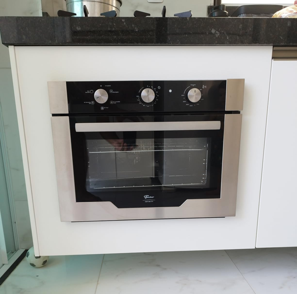 FISCHER FORNO ELÉTRICO EMBUTIR INFINITY 50L COM AIR FRYER INOX 220V 15740-27309 na Amazon