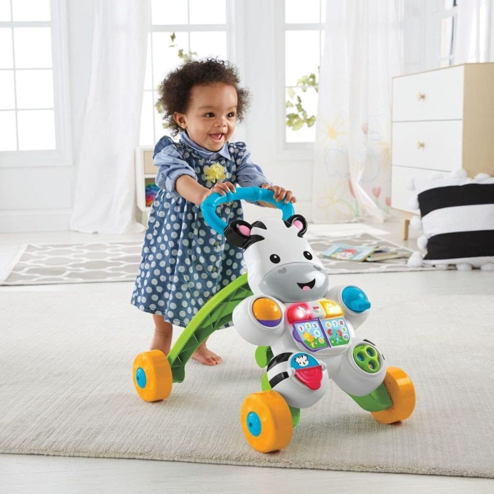 FISHER-PRICE, Andador e Apoiador para bebês, Formato Zebra, Com Sons Educativo, a partir de 6 meses na Amazon