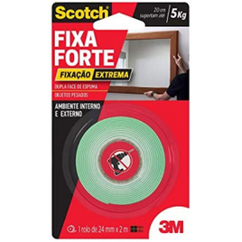 Fita Dupla Face 3M Fixa Forte Scotch 24MMx2M na Amazon