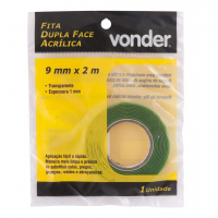 Fita Dupla Face Acrílica, 9 X 2 M, Vonder VDO2189 na Amazon
