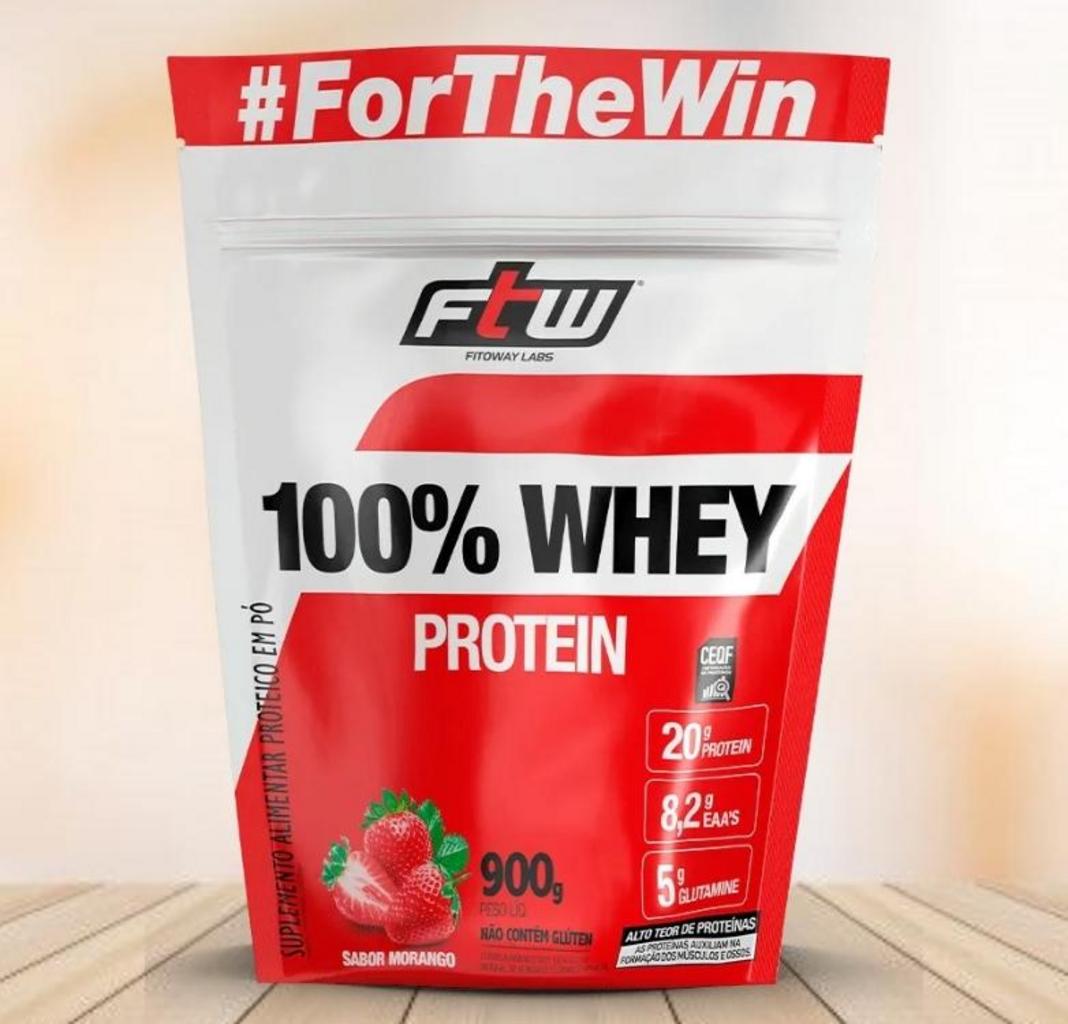 Fitoway FTW 100% WHEY REFIL 900g – SABOR LEITE, Multicolorido. na Amazon
