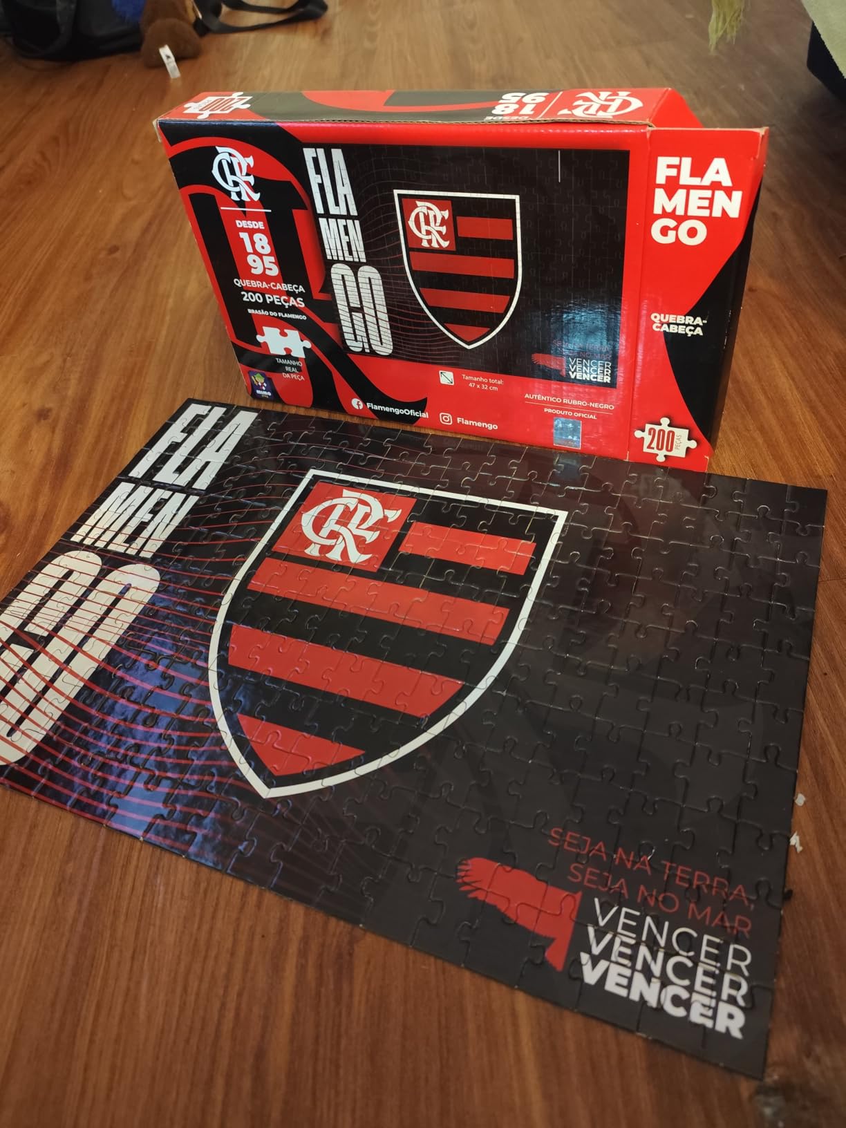 Flamengo, quebra cabeça Brasão Flamengo, 200 peças, Mimo brinquedos na Amazon