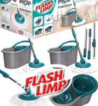Flash Limp MOP5010 – Mop FIT Giratório, Medidas Balde – 22 cm x 39 cm x 20,5 cm, Cabo com refil – 35 cm x 35 cm x 104 cm a 128 cm na Amazon