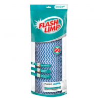 Flash Limp Pano Multiuso Rolo Com 50 Unidades Lavável E Secagem Rápida Azul na Amazon