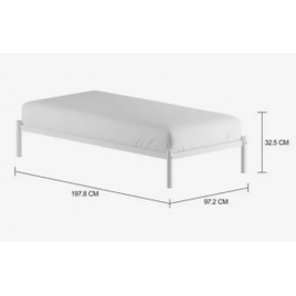 Flat Cama Solteiro 88cm na Tok&Stok