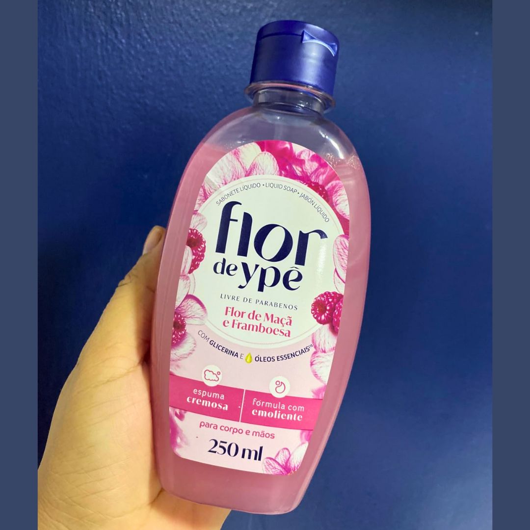 Flor de Ypê Sabonete Líquido, Flor de Maçã e Framboesa, 250ml (Squeeze) na Amazon