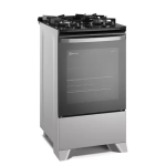 Fogão 4 bocas Electrolux Prata Efficient com Mesa de Vidro, PerfectCook e VaporBake (FE4GS) na Magazine Luiza