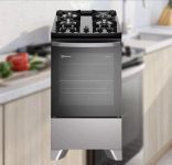 Fogão 4 bocas Electrolux Prata Efficient com Mesa de Vidro, PerfectCook e VaporBake (FE4GS) na Magazine Luiza