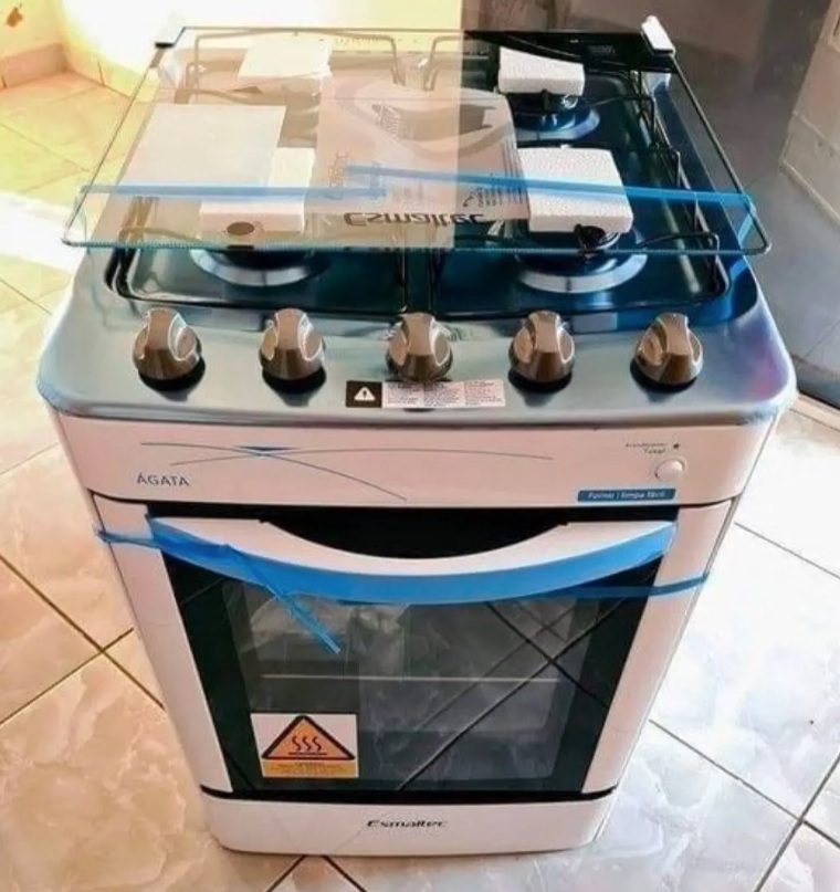 Fogão 4 Bocas Esmaltec Ágata – Acendimento Automático Branco na Magazine Luiza