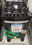 Fogão 4 Bocas Mesa de Vidro Atlas Preto – Acendimento Automático Agile Up Glass na Magazine Luiza