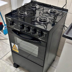 Fogão 4 Bocas Mesa de Vidro Esmaltec Preto – Acendimento Automático Caribe Glass na Magazine Luiza