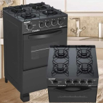 Fogão 4 Bocas Mesa de Vidro Esmaltec Preto – Acendimento Automático Caribe Glass na Magazine Luiza