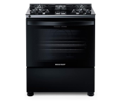 Fogão 5 Bocas de Piso Brastemp Mesa de Vidro Bivolt Preto BFS5VCE na Amazon