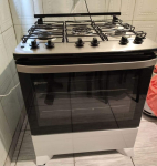 Fogão 5 bocas Electrolux Branco Efficient com Mesa Inox, PerfectCook e VaporBake (FE5IB) na Magazine Luiza