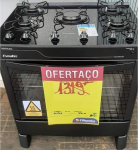 Fogão 5 Bocas Esmaltec Preto – Acendimento Automático Agata Glass na Magazine Luiza