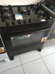 Fogão 5 Bocas Mesa de Vidro Atlas Preto – Acendimento Automático Mônaco Top Glass na Magazine Luiza