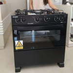 Fogão 5 Bocas Mesa de Vidro Esmaltec Preto – Acendimento Automático Caribe Glass na Magazine Luiza