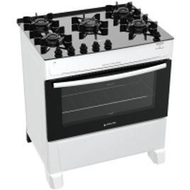 Fogão Atlas 5 Bocas à Gás Mônaco Top Glass Mesa de Vidro Preto Bivolt na Americanas