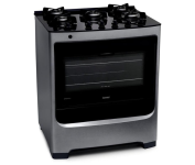 Fogão Consul 5 bocas cor Inox com Mesa de Vidro e Grade de Ferro Fundido – CFS5VAR BIVOLT na Amazon