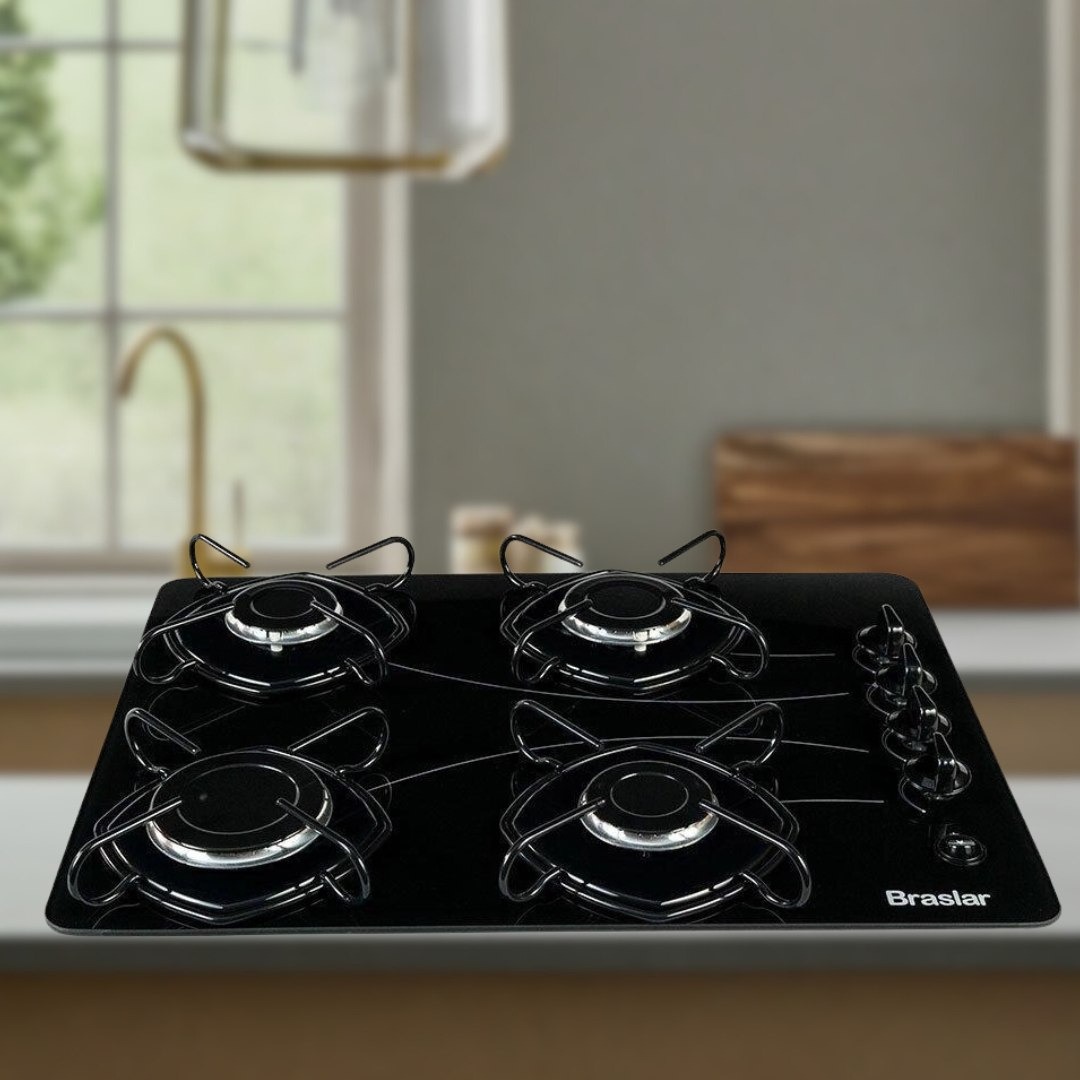 Fogão Cooktop 4 Bocas Acendimento Automático Easy Clean na Americanas