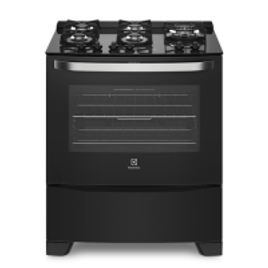 Fogão Electrolux 5 Bocas Mesa de Vidro Preto - 76SPV na Shopclub