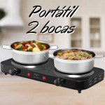 Fogão Elétrico Portátil Cooktop 2 Bocas Elgin – 220V na Amazon