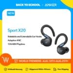 Fone Bluetooth Soundcore Sport X20 by Anker - True Wireless, Ear Hooks, Ideal para Exercícios na Aliexpress