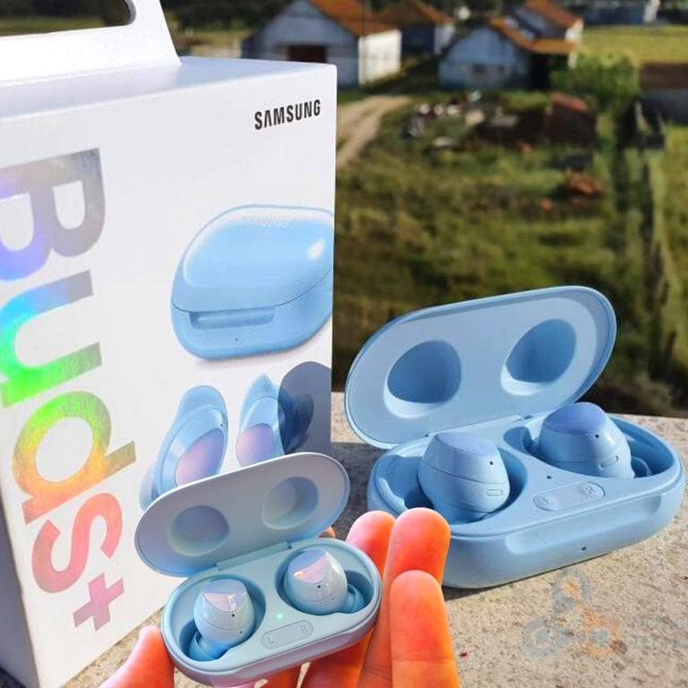 Fone de Ouvido Bluetooth Samsung Galaxy Buds+ – True Wireless com Microfone Azul na Magazine Luiza