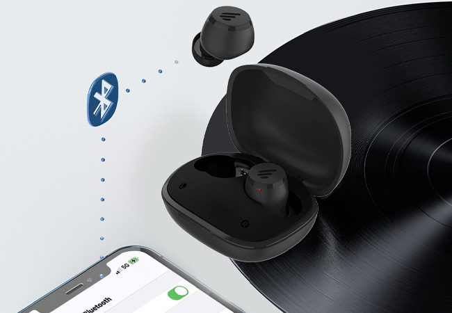 Fone de Ouvido Edifier TWS W180T, Bluetooth, Som APTX, Cancelamento de Ruído, Resistente à Respingos, Preto na Magazine Luiza