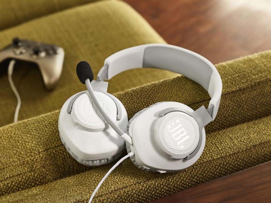 Fone de Ouvido Headset Gamer JBL Quantum 100 Branco na Casas Bahia