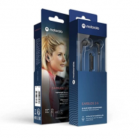 Fone De Ouvido Motorola Earbuds 2-S Com Microfone - Preto na Amazon