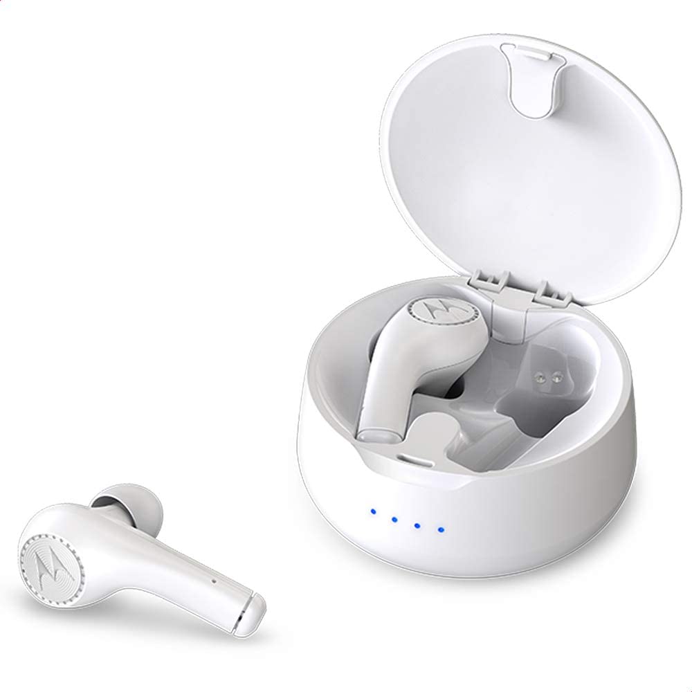 Fone de Ouvido Motorola Vervebuds 500 Bluetooth Estéreo Resistente à Água Branco na Amazon