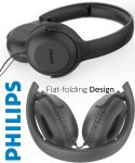 Fone de Ouvido Philips com Microfone – TAUH201BK/00, Preto na Amazon