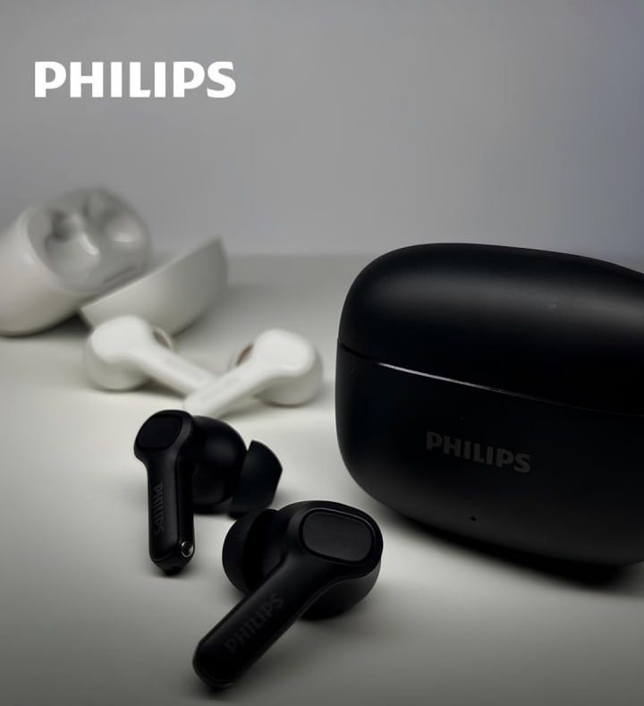 Fone de Ouvido Sem Fio TWS, PHILIPS, TAT1109BK/00, Bluetooth, Com Microfone, Até 24 horas de bateria, Preto na Amazon