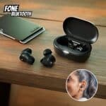 Fone de ouvido sem fio TWS Philips TAT1209BK/00 na cor preto, com bluetooth, microfone, tecnologia IPX4 e 18 horas de reprodução. na Amazon