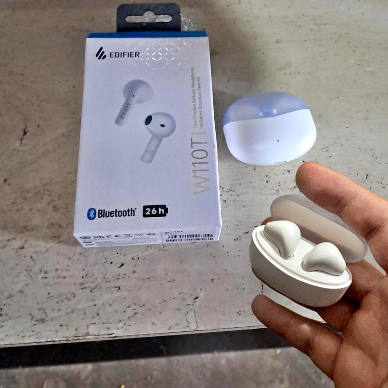 FONE TWS BLUETOOTH 5.3 A.I EDIFIER W110T – BRANCO na Amazon