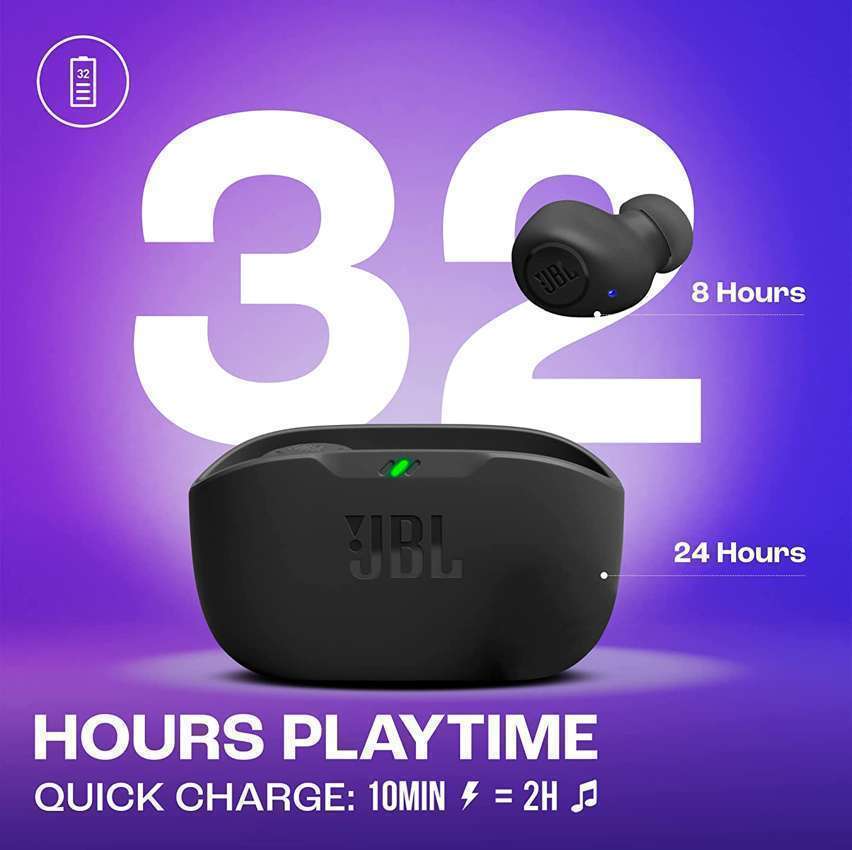 Fones de ouvido sem fio TWS JBL Wave Buds – Preto – JBLWBUDSBLK na Amazon