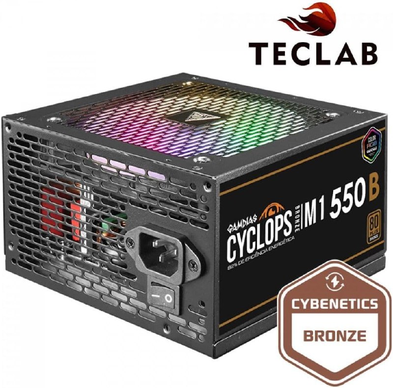 Fonte Gamdias Cyclops M1-550B RGB na Amazon
