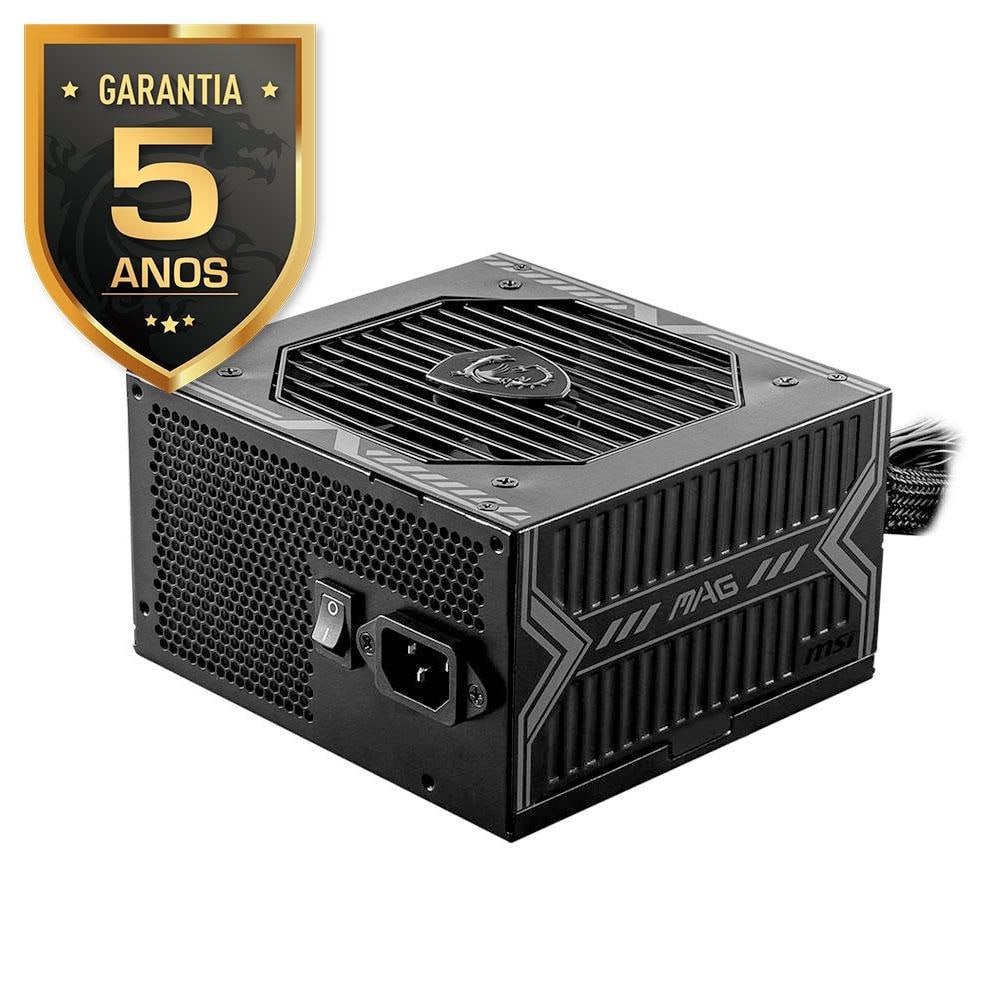 Fonte MSI MAG A650BN, ATX, 650W, 80 PLUS Bronze, PFC Ativo, Entrada Bivolt, Preto – 306-7ZP2B22-CE0 na Magazine Luiza