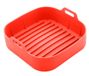 Forma Quadrada de Silicone para Air Fryer Vermelha – LYOR – 20cm x 7cm na Amazon