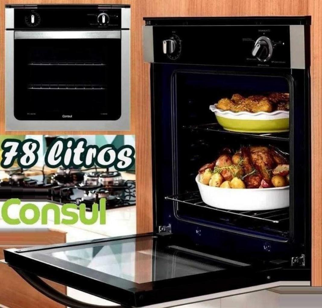 Forno de Embutir Elétrico Consul Coa84br 78L – Prata na Americanas