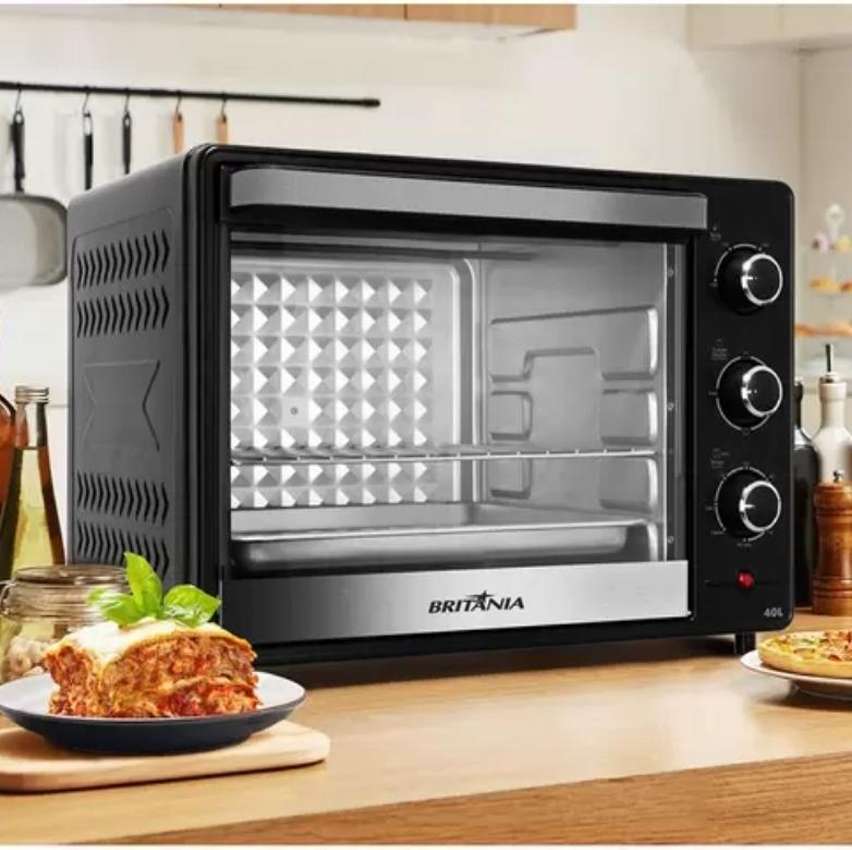 Forno Elétrico de Bancada Britânia com Dourador – 40L Preto BFE45PI na Magazine Luiza