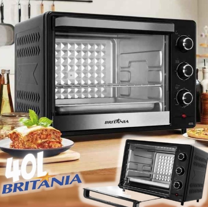 Forno Elétrico de Bancada Britânia com Dourador – 40L Preto BFE45PI na Magazine Luiza