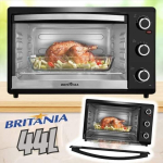 Forno Elétrico de Bancada Britânia com Timer 44L na Magazine Luiza