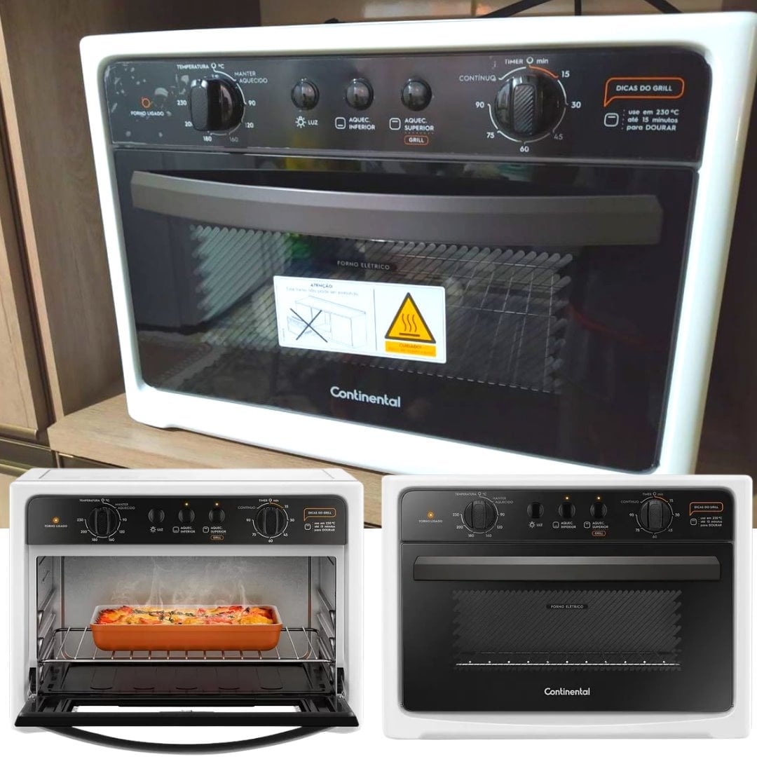 Forno Elétrico de Bancada Continental Grill 44L – BC44B na Magazine Luiza