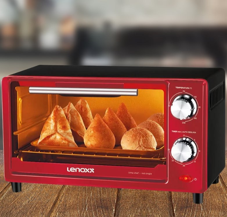 Forno Elétrico de Bancada Lenoxx 9L – Chef Red Single PFO307 na Magazine Luiza