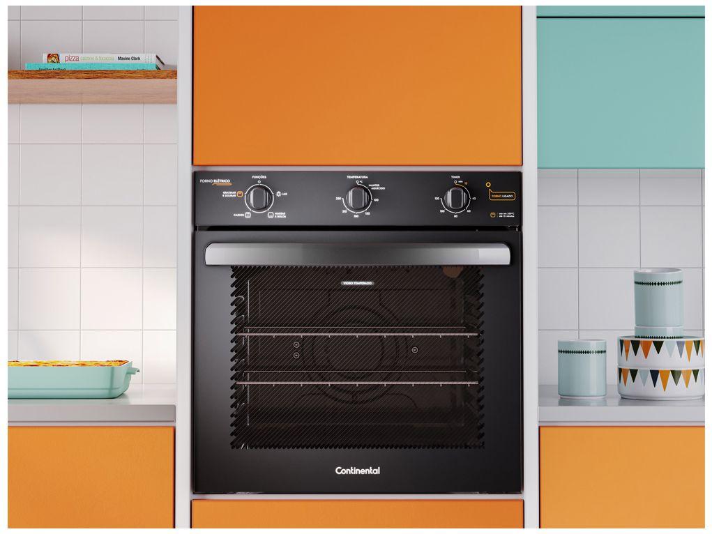Forno Elétrico de Embutir Continental 80L – Preto OC8EM na Magazine Luiza