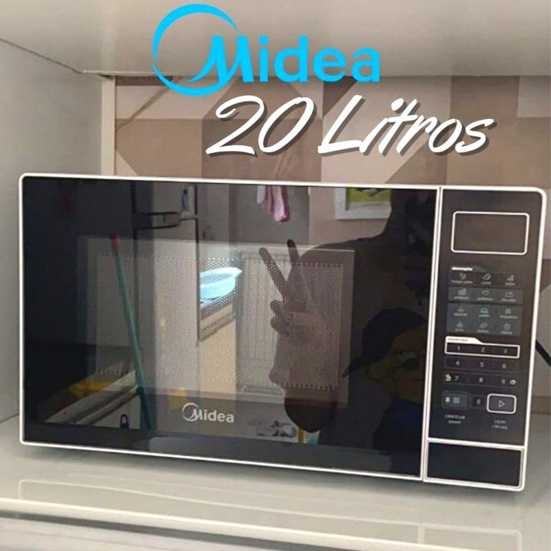 Forno Micro-ondas 20L Preto Midea 220V MRAS22 na Amazon
