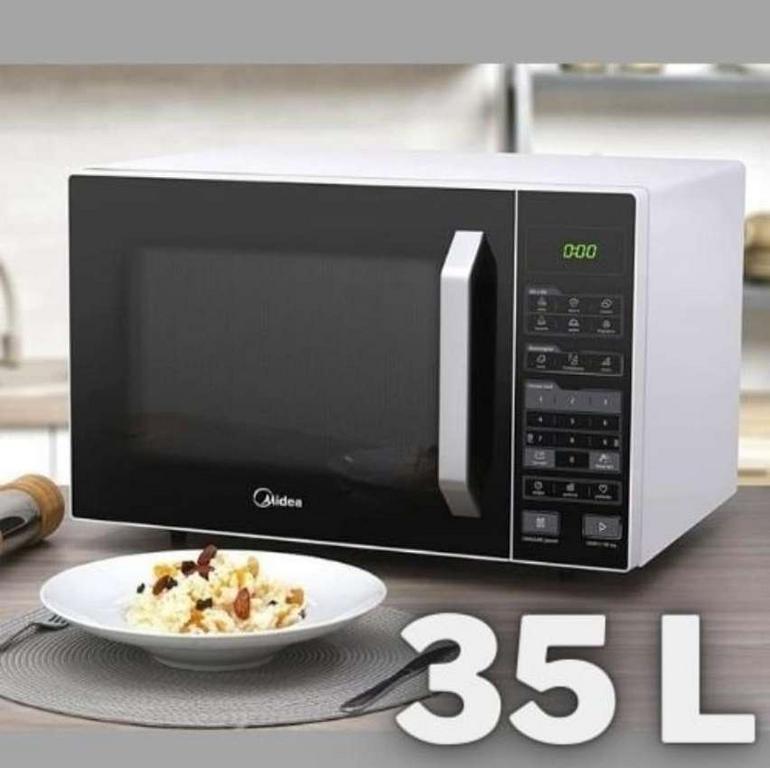 Forno Micro-ondas 35L Branco e Preto Midea 127V MXSA35P1 na Amazon